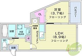 北海道札幌市東区北七条東3丁目（賃貸マンション1LDK・4階・31.66㎡） その2