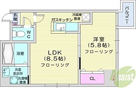 アイビーパレス52  ｜ 北海道札幌市中央区南五条東2丁目（賃貸マンション1LDK・5階・32.95㎡） その2