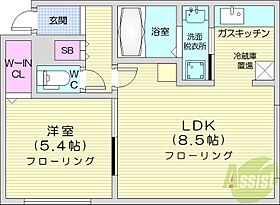 ミ・ピアーチェ麻生  ｜ 北海道札幌市北区北三十六条西4丁目（賃貸マンション1LDK・2階・38.12㎡） その2