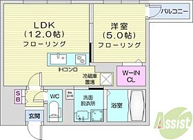 モルティーニ麻生2  ｜ 北海道札幌市北区麻生町6丁目14-57（賃貸マンション1LDK・2階・38.81㎡） その2