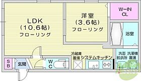 Bellissimo Hassamu  ｜ 北海道札幌市西区発寒六条13丁目（賃貸マンション1LDK・1階・34.58㎡） その2