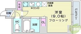 eーハウス  ｜ 北海道札幌市中央区北四条西25丁目（賃貸マンション1R・2階・17.52㎡） その2