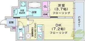 北海道札幌市北区北九条西3丁目（賃貸マンション1LDK・8階・30.70㎡） その2