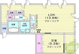 東和ビル  ｜ 北海道札幌市東区北三十四条東8丁目（賃貸マンション1LDK・2階・51.70㎡） その2