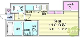 北海道札幌市北区北二十二条西4丁目（賃貸マンション1R・3階・23.59㎡） その2