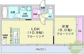 Fran S7  ｜ 北海道札幌市中央区南七条西12丁目（賃貸マンション1LDK・4階・39.39㎡） その2