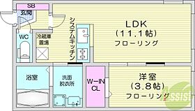 ガーディアン発寒  ｜ 北海道札幌市西区発寒四条7丁目（賃貸マンション1LDK・4階・35.21㎡） その2