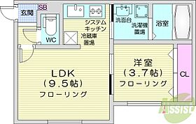 北海道札幌市東区北十条東12丁目（賃貸マンション1LDK・2階・31.84㎡） その2