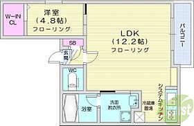 北海道札幌市東区北十六条東10丁目（賃貸マンション1LDK・2階・38.17㎡） その2