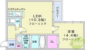 ハルエクセレント  ｜ 北海道札幌市中央区南四条西15丁目3-12（賃貸マンション1LDK・3階・34.30㎡） その2