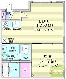 🉐敷金礼金0円！🉐札幌市営東豊線 元町駅 徒歩13分