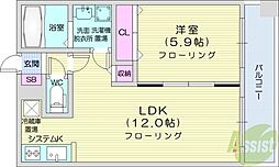 間取図画像 1LDK