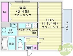 間取図画像 1LDK