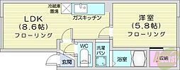 間取図画像 1LDK