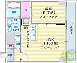 間取図画像 1LDK