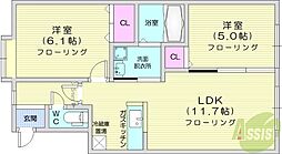 間取図画像 2LDK