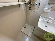 洗濯機はこちらの専用スペースに置けます！