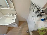 もちろん洗濯機置場は室内にあるので、いつでも洗濯できます