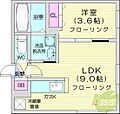 グランディー桑園4階5.7万円