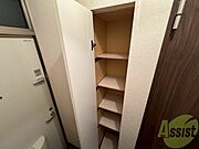 シューズボックスがあるのはやっぱり便利ですね！