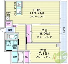 物件の間取り