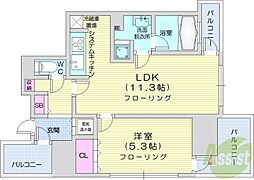 ザ・サッポロレジデンス 1LDKの間取図画像