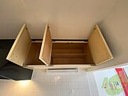キッチン上の収納もたっぷり入るので、キッチンもすっきりです。