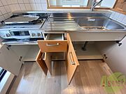 キッチン下の収納もたくさん入りますよ～！