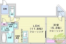 プレジオS11 1LDKの間取図画像