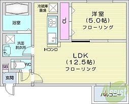 ANGEROSE 1LDKの間取図画像