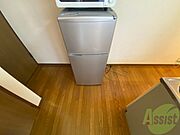こちらに冷蔵庫を置けます。調理時の動線もばっちり効率的。