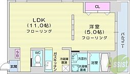 ラ・メージュ 1LDKの間取図画像