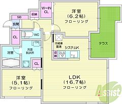 物件の間取り