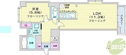 アルテシア 1LDKの間取図画像