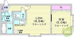 ラ・グランノース27 1LDKの間取図画像