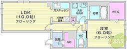 シャーメゾンフォレスト12 1LDKの間取図画像