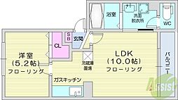 プリミエールN29 1LDKの間取図画像