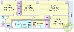 COMFORIA北三条 3LDKの間取図画像