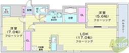BreezeN36 2LDKの間取図画像