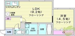 センテナリオL126 1LDKの間取図画像