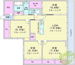 物件の間取り