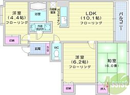 ハーベスト26 3LDKの間取図画像