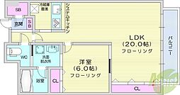 トネックス 1LDKの間取図画像