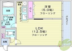 ANGEROSE 1LDKの間取図画像