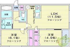 物件の間取り