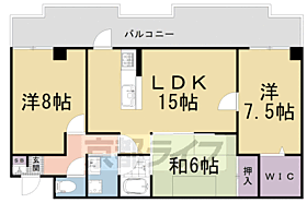 アメニティ双ケ丘 308 ｜ 京都府京都市右京区常盤山下町（賃貸マンション3LDK・3階・77.10㎡） その2