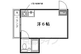 ライブコート二軒茶屋 403 ｜ 京都府京都市左京区静市市原町（賃貸マンション1K・4階・14.00㎡） その2