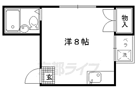 キョウヤマハイツ 302 ｜ 京都府京都市北区上賀茂朝露ケ原町（賃貸マンション1R・3階・18.00㎡） その2