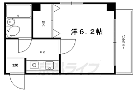 シャルムリラ 202 ｜ 京都府京都市左京区北白川西町（賃貸マンション1K・2階・17.60㎡） その2