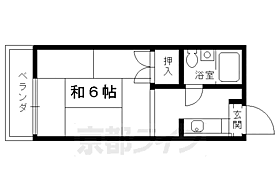 ハイツヤマブキ 208 ｜ 京都府京都市右京区嵯峨釈迦堂大門町（賃貸アパート1K・2階・16.87㎡） その2